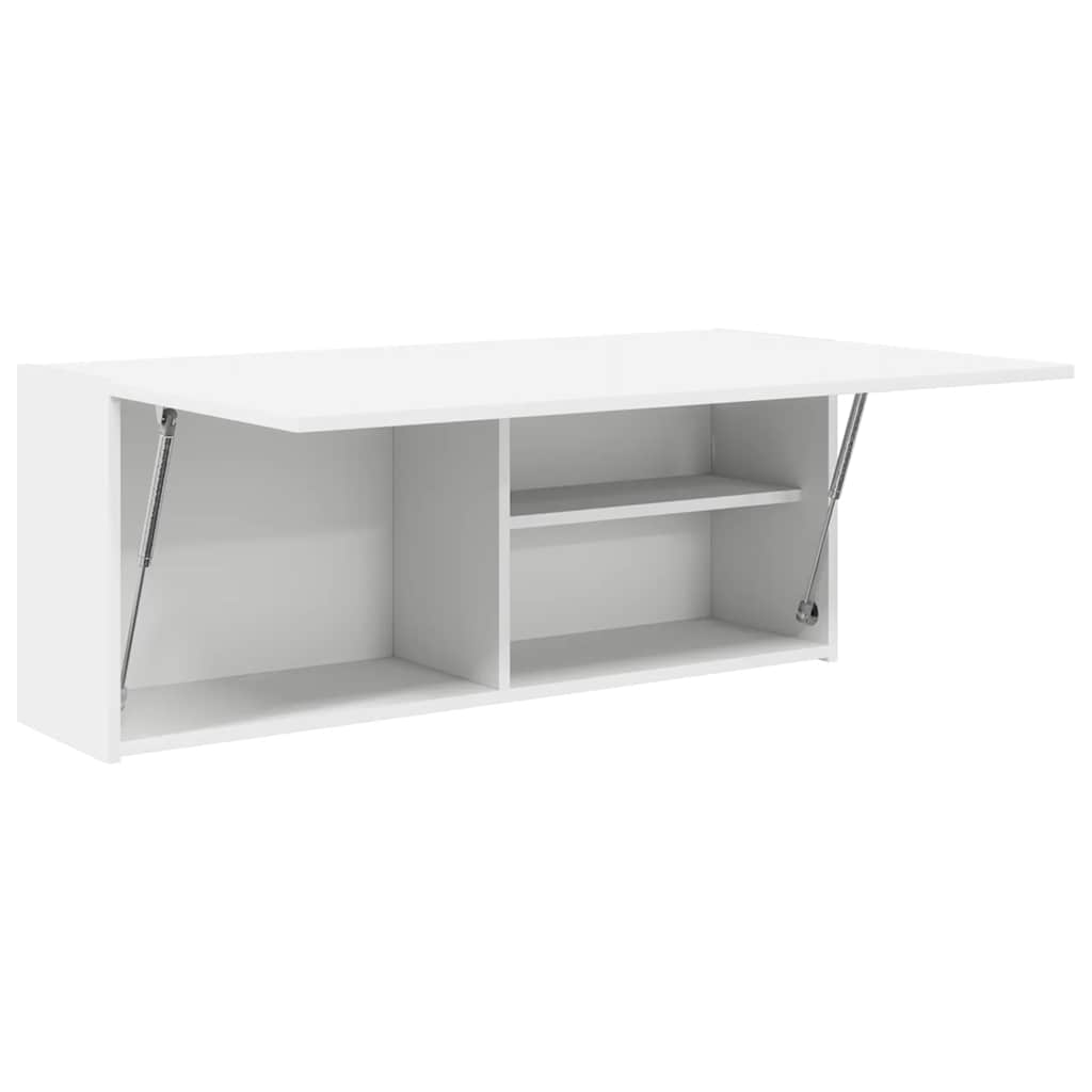 Mobile da Bagno a Parete Bianco 100x25x40 cm in Truciolato