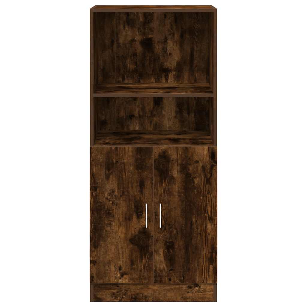 Armadietto Cucina Rovere Fumo 57x41,5x131,5 cm in Truciolato