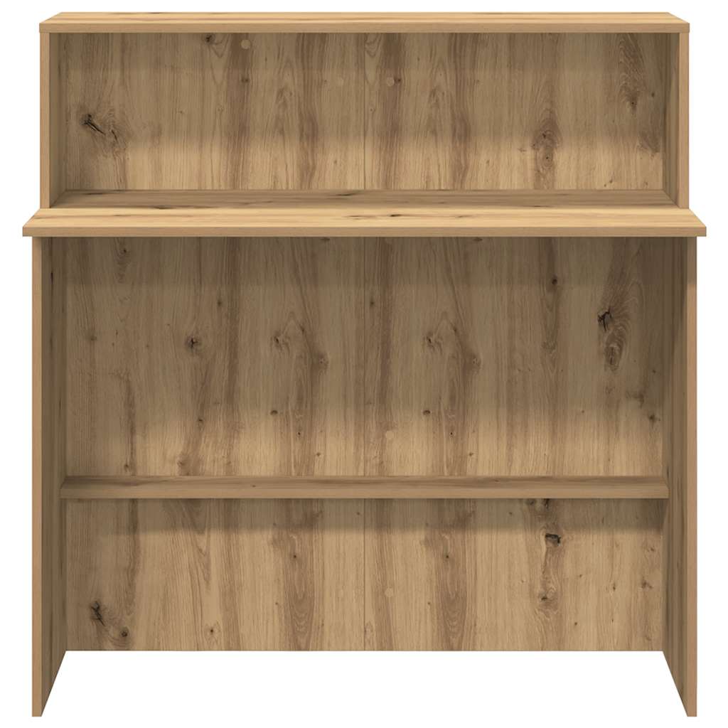 Banco Reception Rovere Artigianale 100x50x103,5cm in Truciolato
