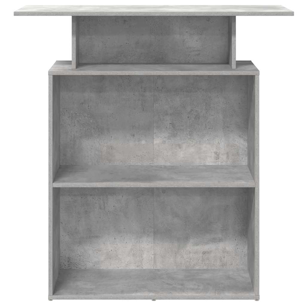 Banco Reception Grigio Cemento 100x40x104 cm Legno Multistrato