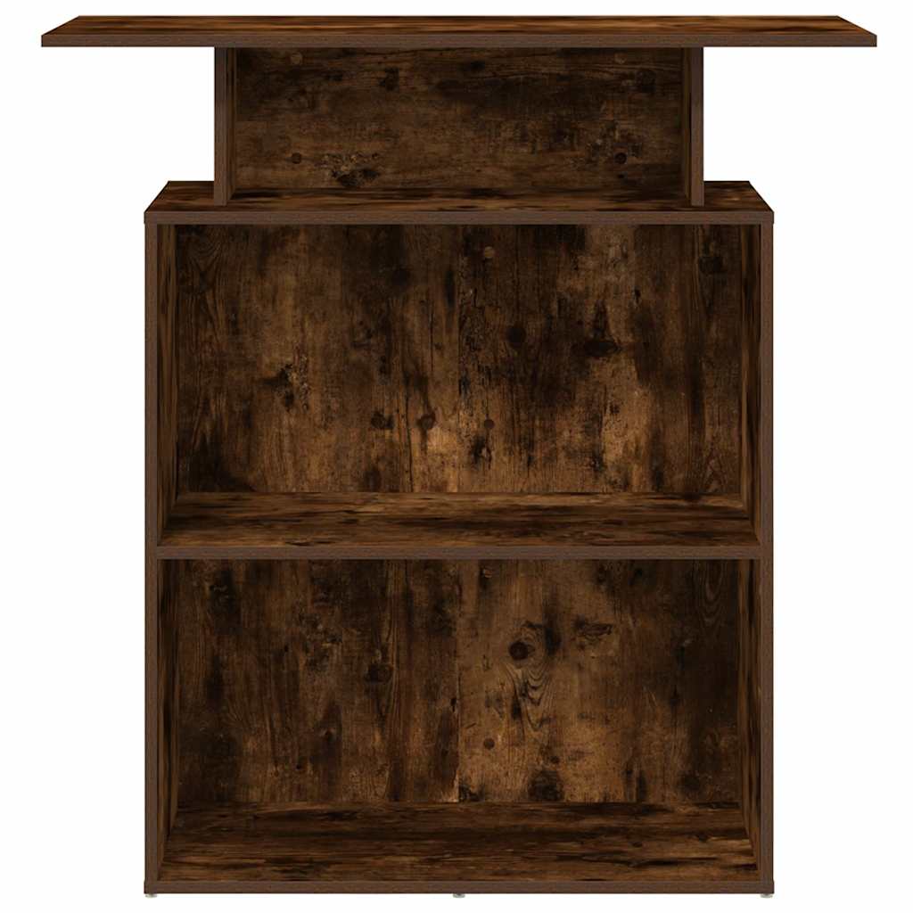Banco Reception Rovere Fumo 100x40x104 cm in Legno Multistrato