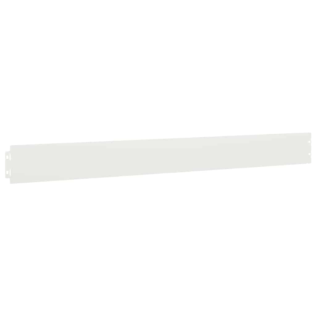 Bordure per Prato 10 pz Bianchi Acciaio Laminato a Freddo
