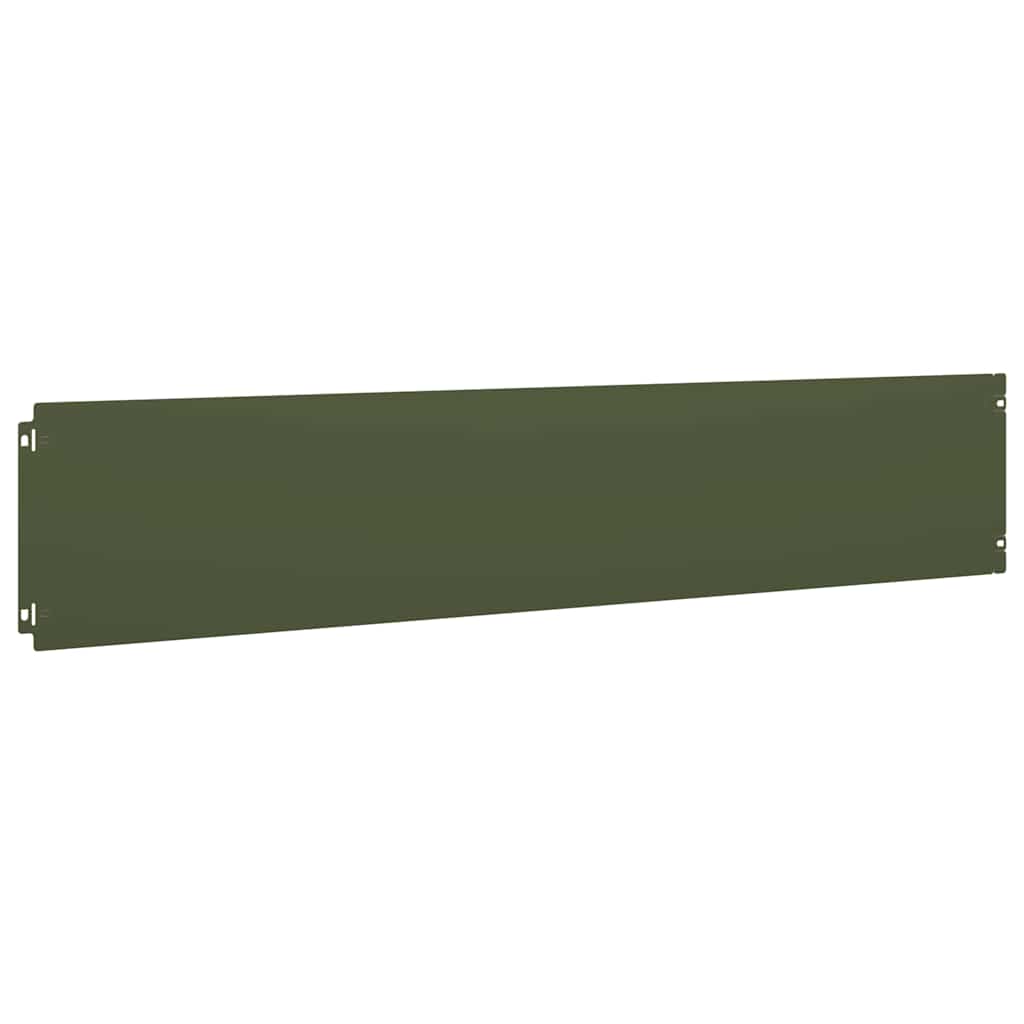 Bordure per Prato 30 pz Verde Oliva Acciaio Laminato a Freddo