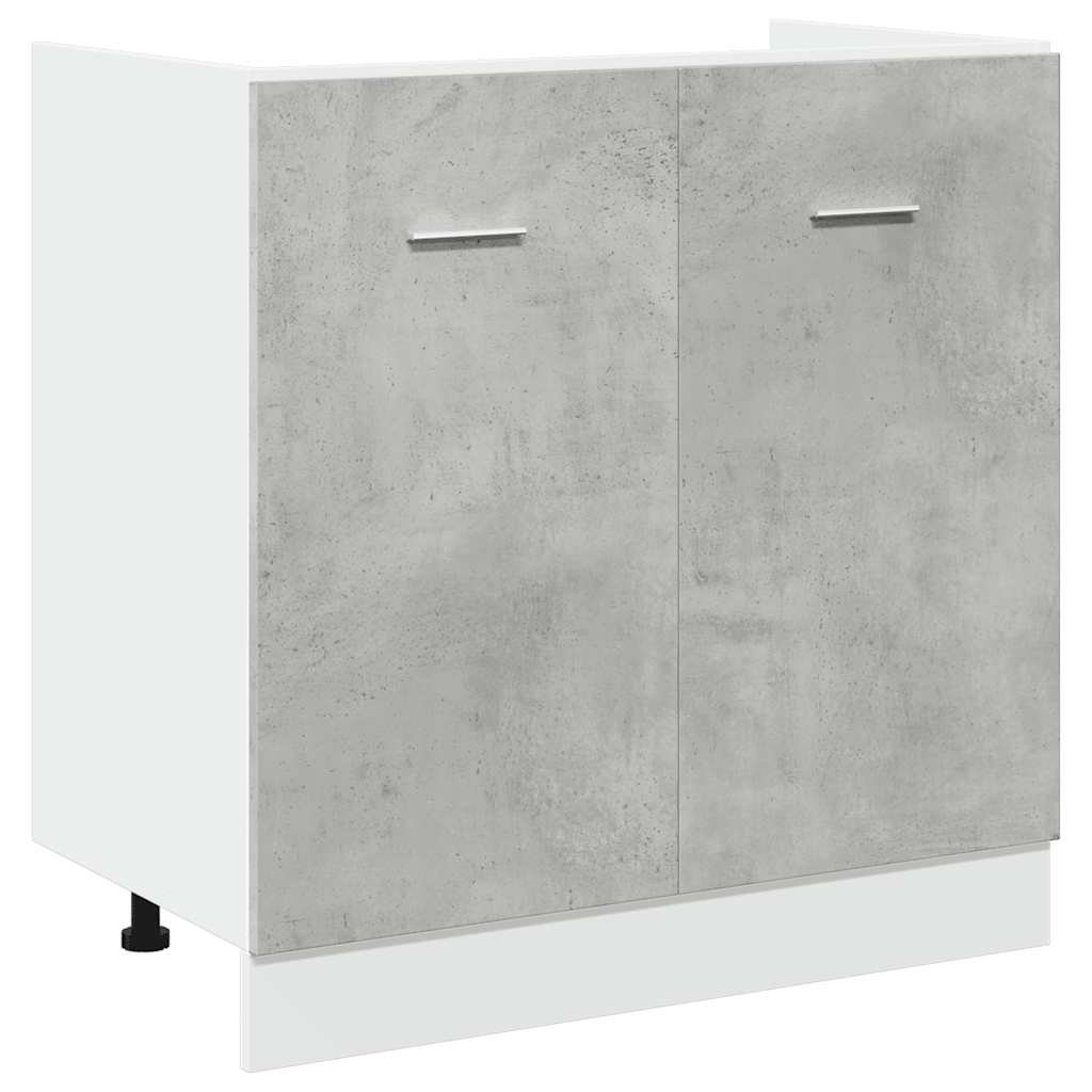 Set Mobili da Cucina 7 pz Lyon Grigio Cemento