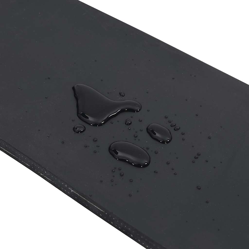 Bordo in Gomma per Spazzaneve Nero 100x15x1 cm