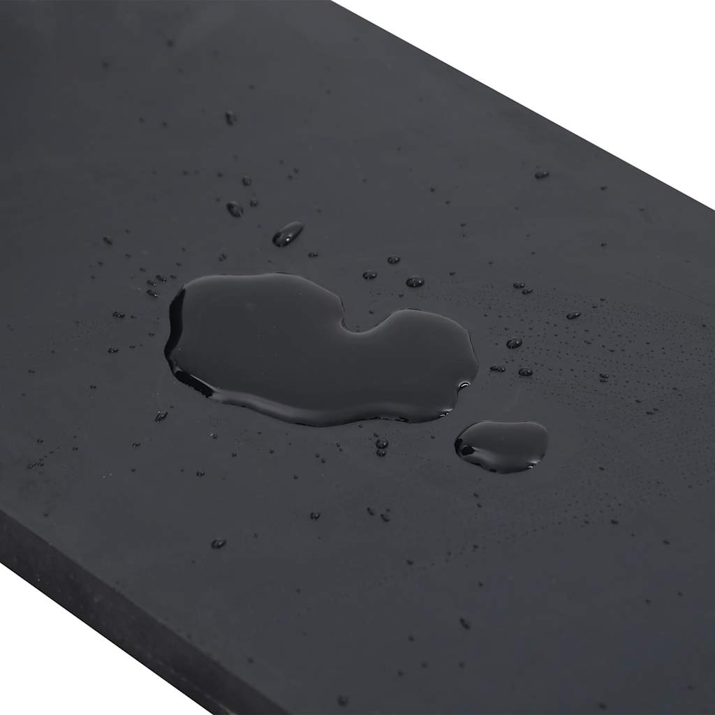 Bordo in Gomma per Spazzaneve Nero 300x15x1 cm