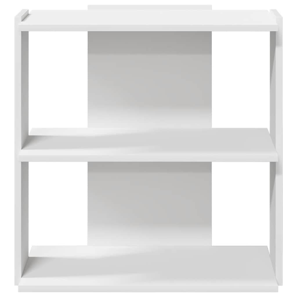 Libreria a 3 Ripiani Bianca 60x30x60 cm in Legno Multistrato