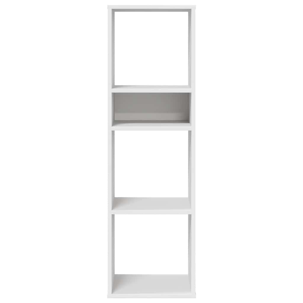 Libreria Bianca 34x31x112 cm in Legno Multistrato