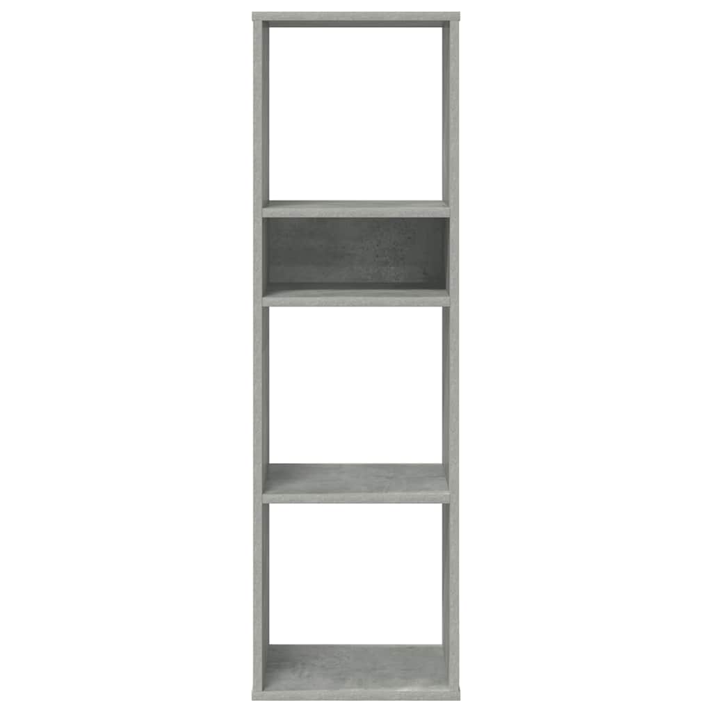 Libreria Grigio Cemento 34x31x112 cm in Legno Multistrato