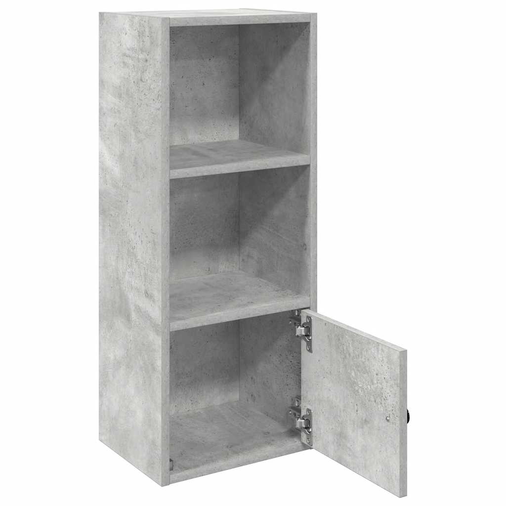 Libreria Grigio Cemento 31x24x77 cm in Legno Multistrato