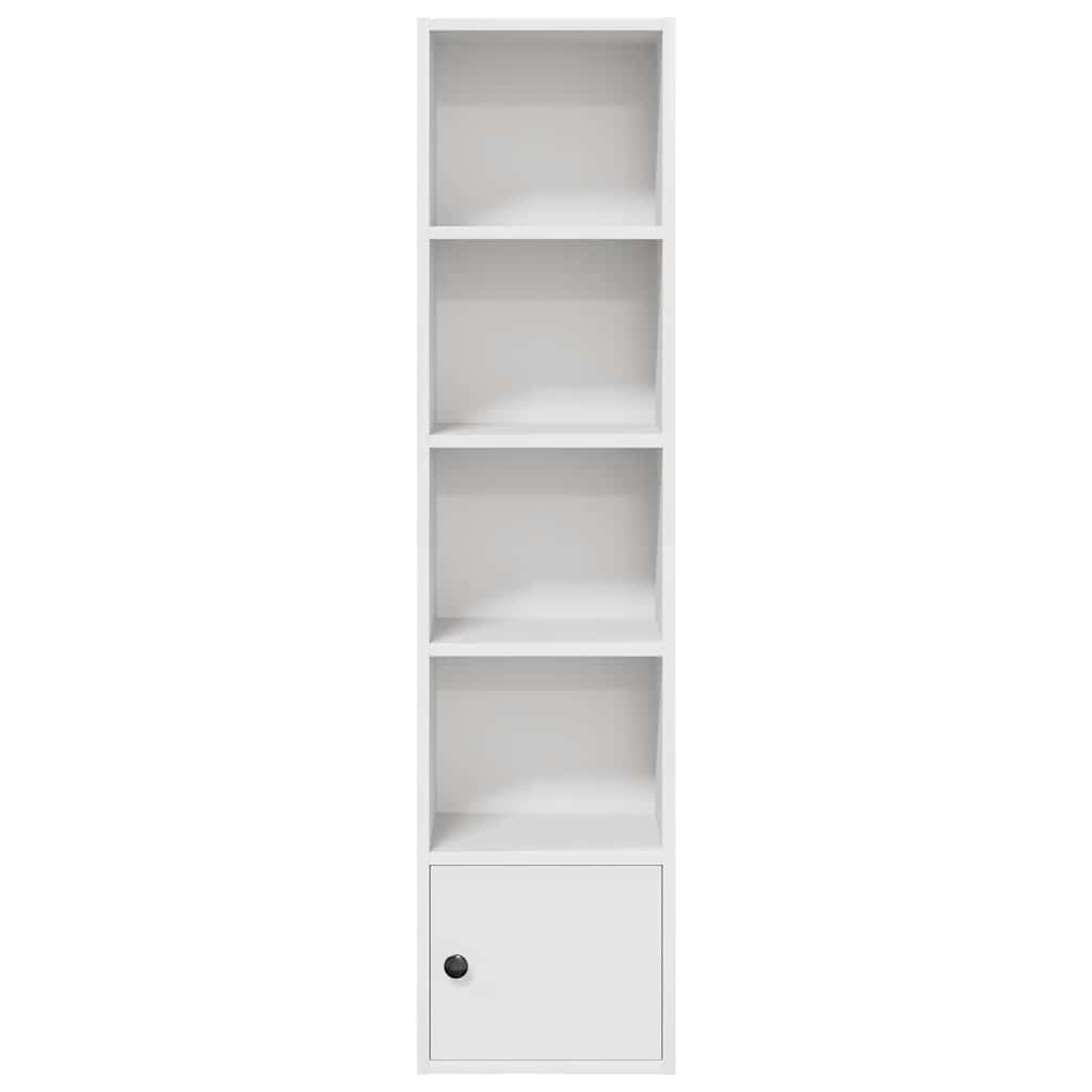 Libreria Bianca 31x24x127 cm in Legno Multistrato