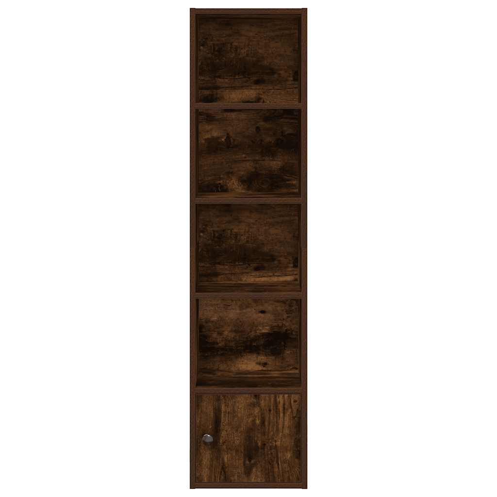 Libreria Rovere Fumo 31x24x127 cm in Legno Multistrato