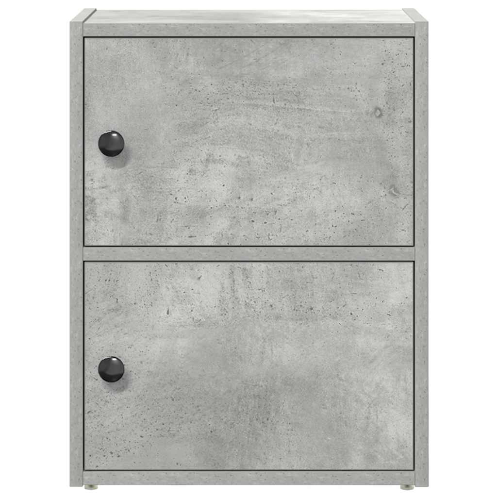 Libreria Grigio Cemento 40x24x52 cm in Legno Multistrato