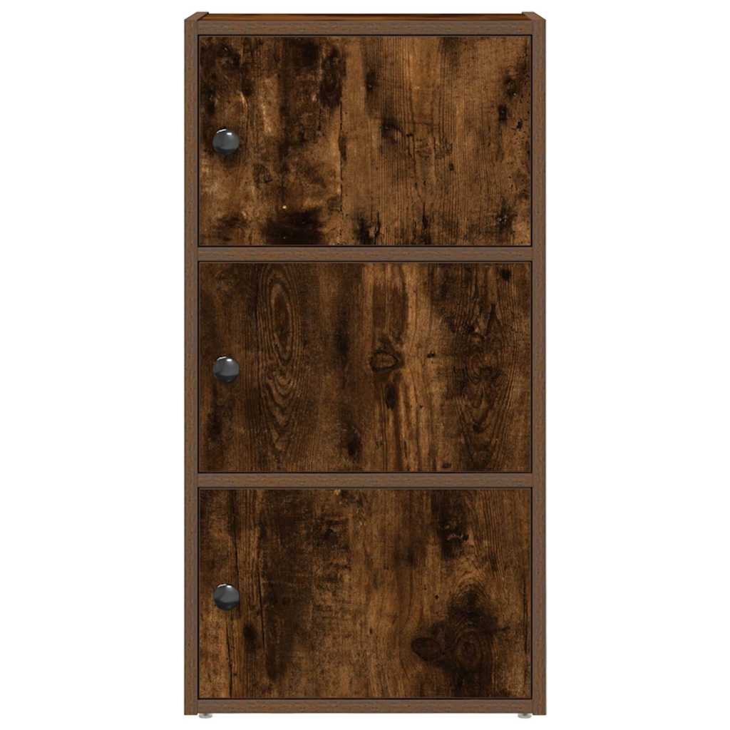 Libreria Rovere Fumo 40x24x77 cm in Legno Multistrato