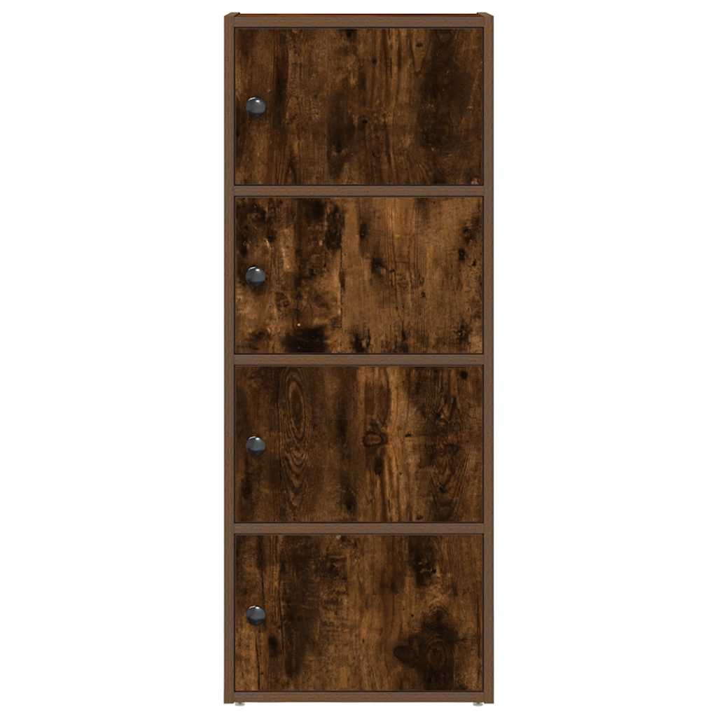 Libreria Rovere Fumo 40x24x102 cm in Legno Multistrato