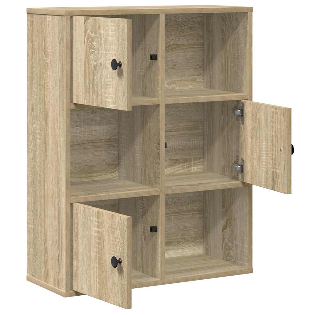 Libreria Rovere Sonoma 60x24x76,5 cm in Legno Multistrato