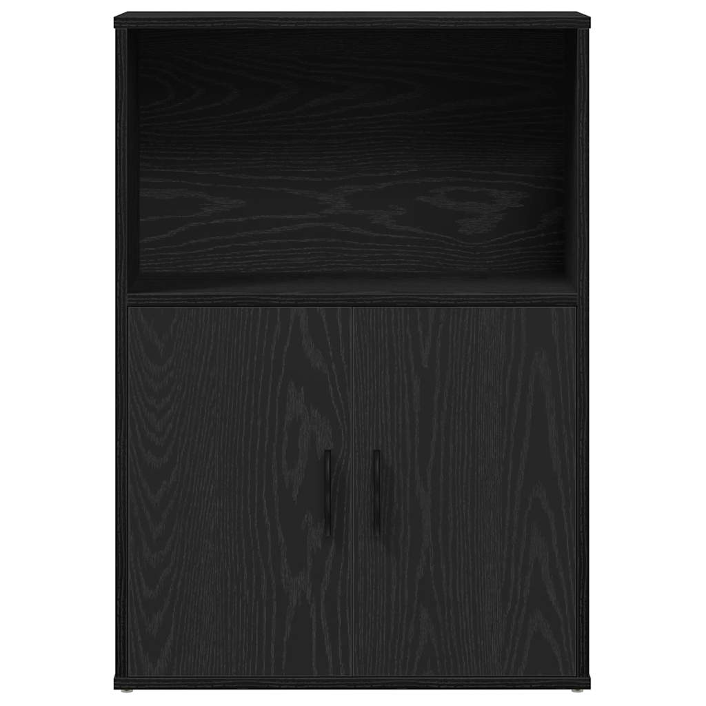 Libreria Rovere Nero 60x24x85 cm in Legno Multistrato
