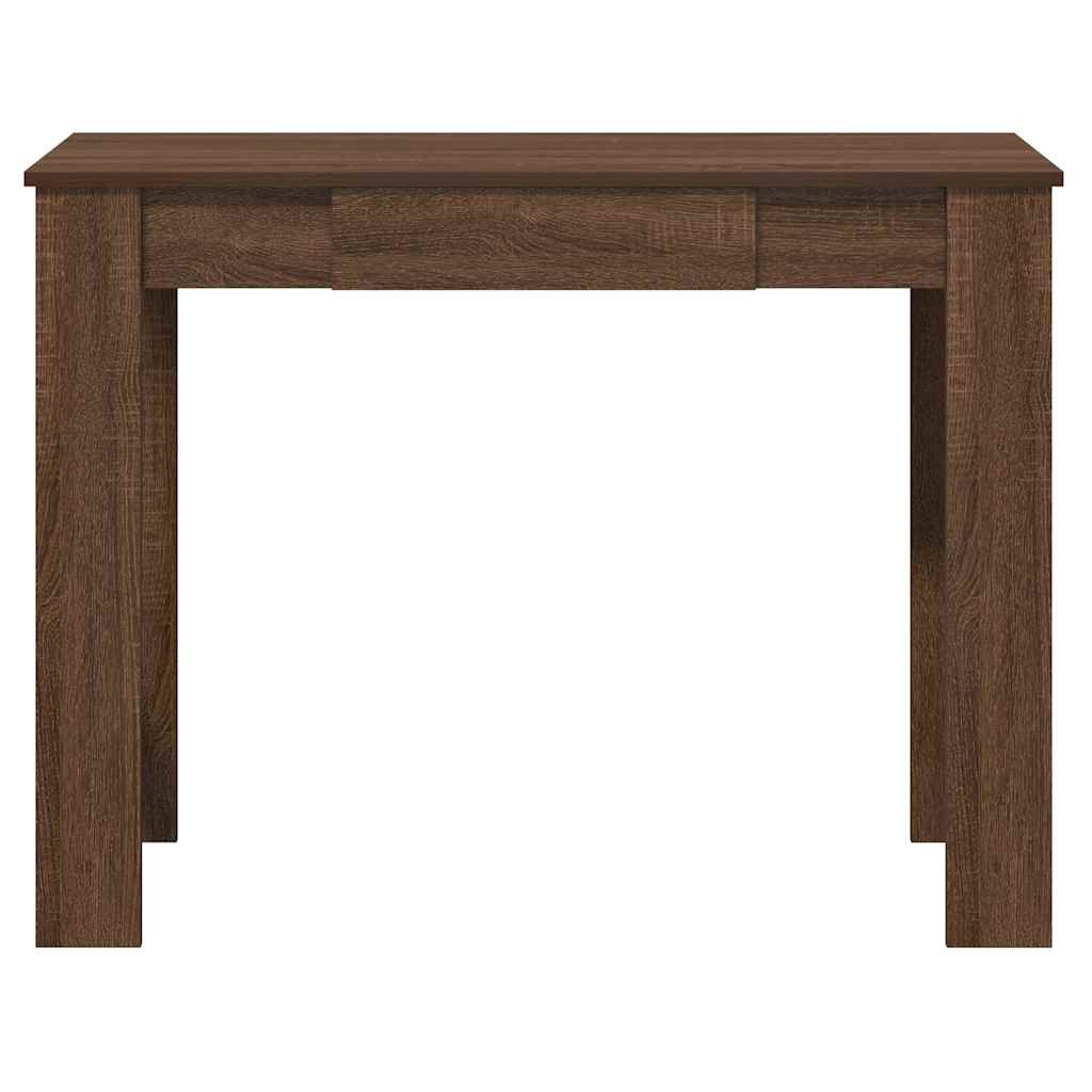 Scrivania Rovere Marrone 100x45x75 cm in Legno Multistrato