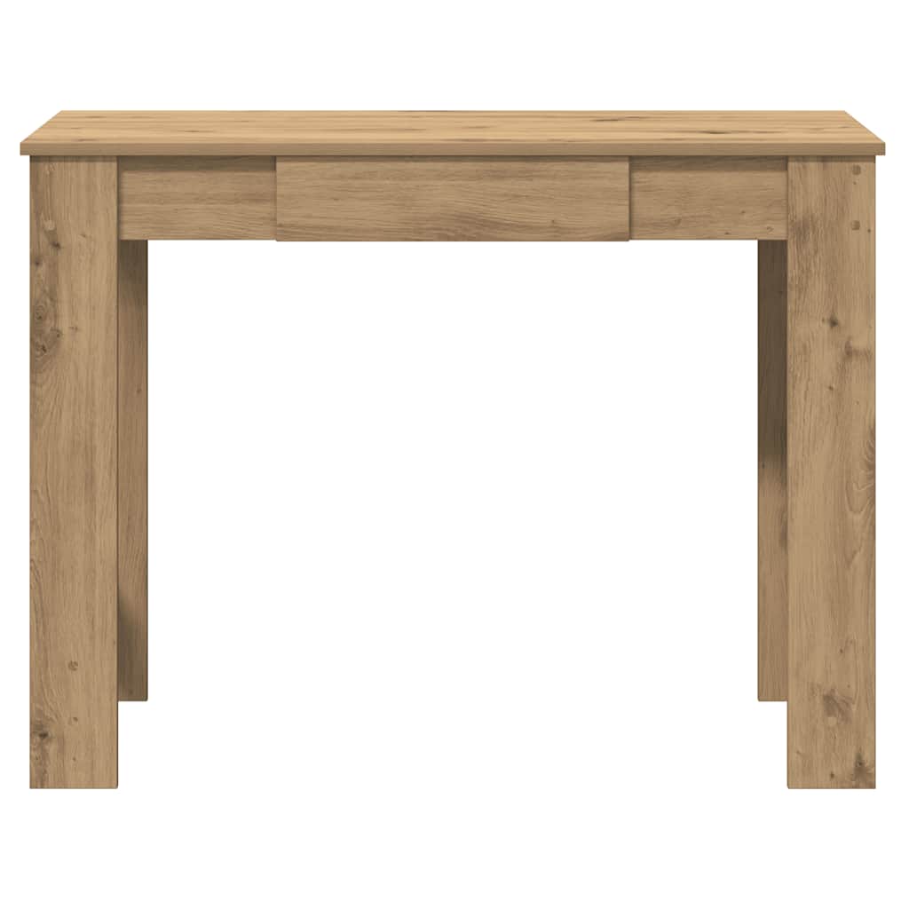 Scrivania Rovere Artigianale 100x45x75 cm in Legno Multistrato