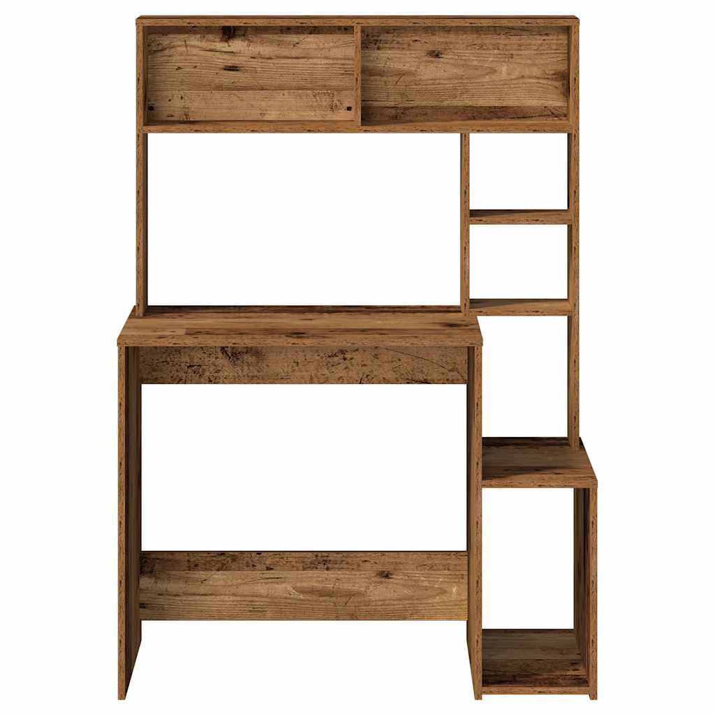 Scrivania Mensole Legno Vecchio 100x45x140 cm Legno Multistrato
