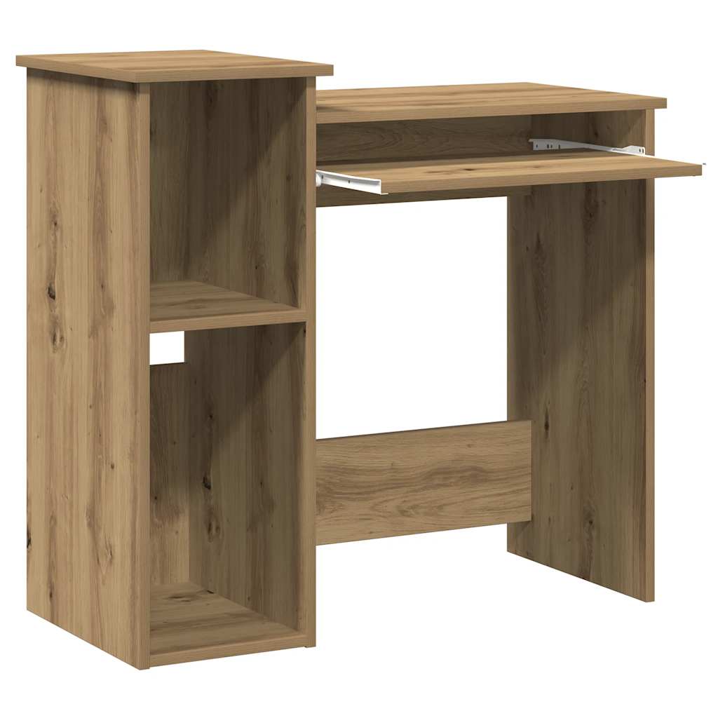 Scrivania Mensole Rovere Artigianale 84x40x78 cm Truciolato