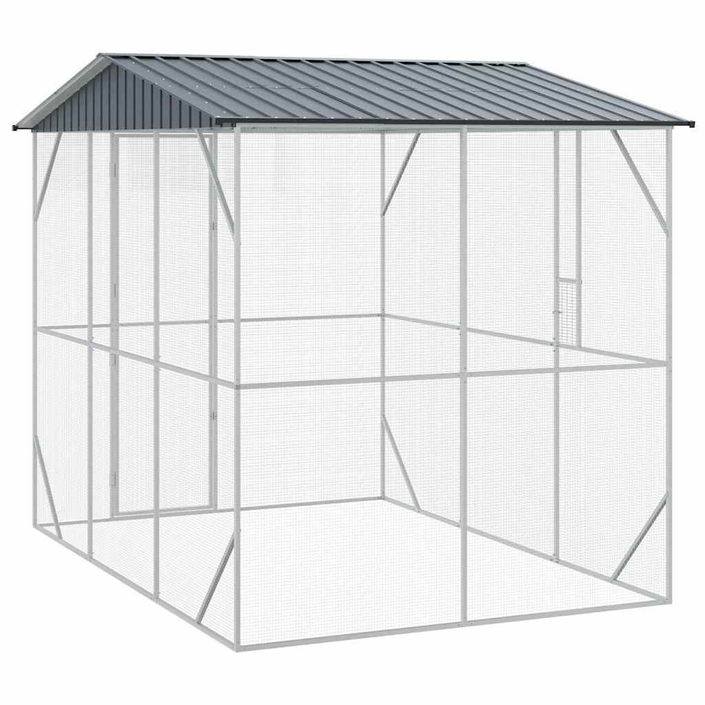 Gabbia per uccelli Antracite 227 x 310 x 247 cm Acciaio zincato