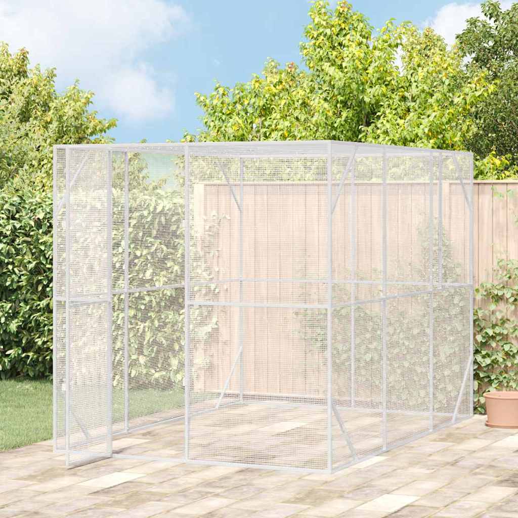 Gabbia per uccelli Antracite 210 x 304 x 213 cm Acciaio zincato