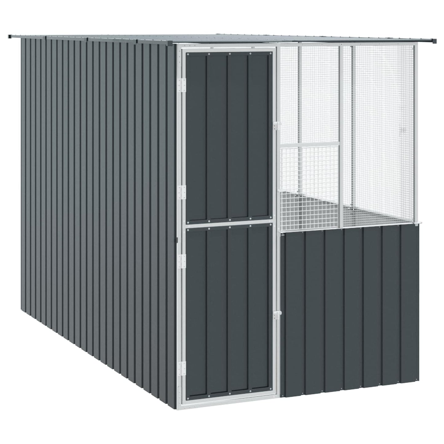 Gabbia per uccelli Antracite 165 x 318 x 200 cm Acciaio zincato