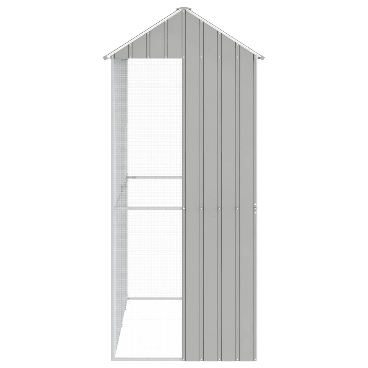 Gabbia per uccelli Grigio 215 x 110 x 247 cm Acciaio zincato
