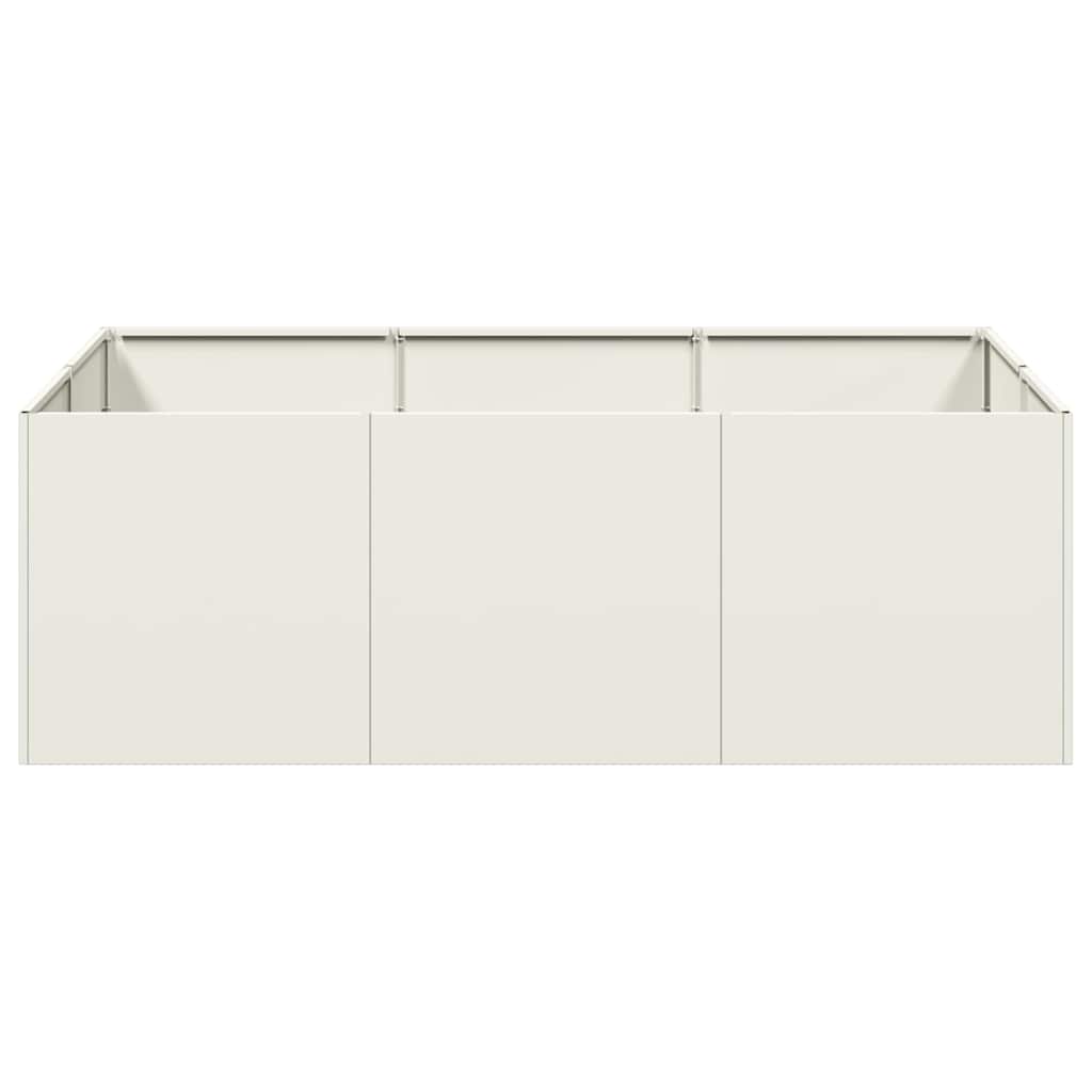 Fioriera Bianca 120x80x40 cm in Acciaio