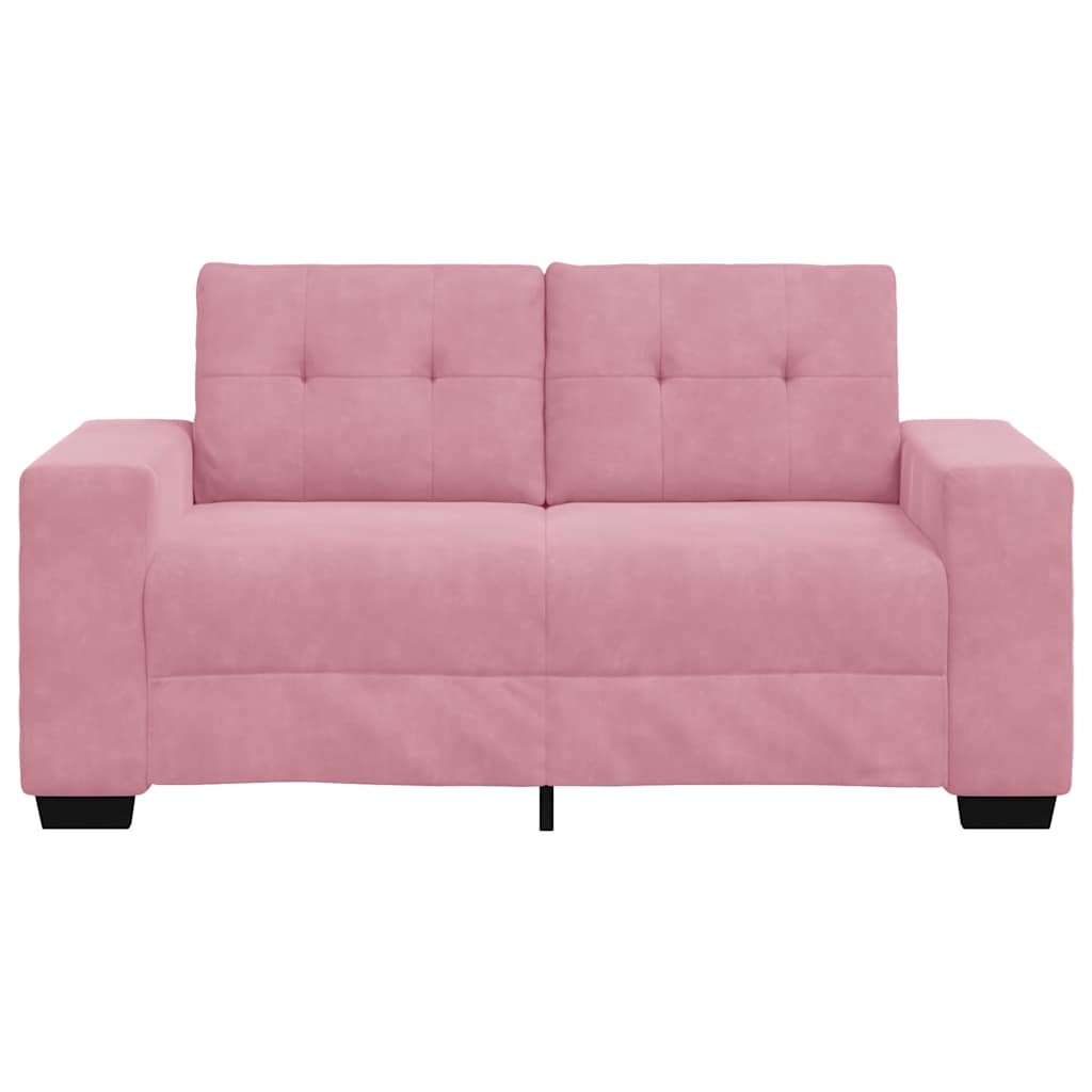 Divano Divanetto Rosa 120 cm in Velluto