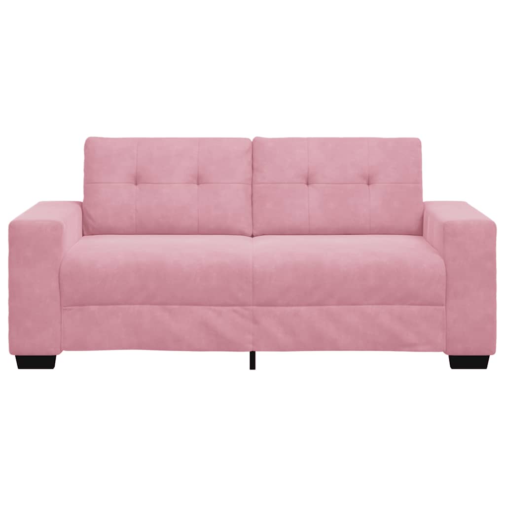 Divano Divanetto Rosa 140 cm in Velluto