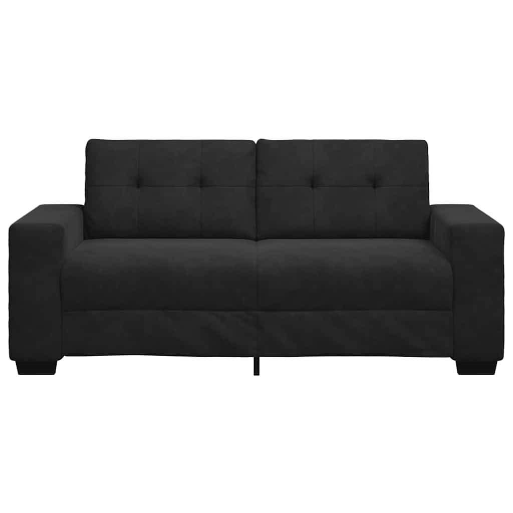 Divano Divanetto Nero 140 cm in Velluto