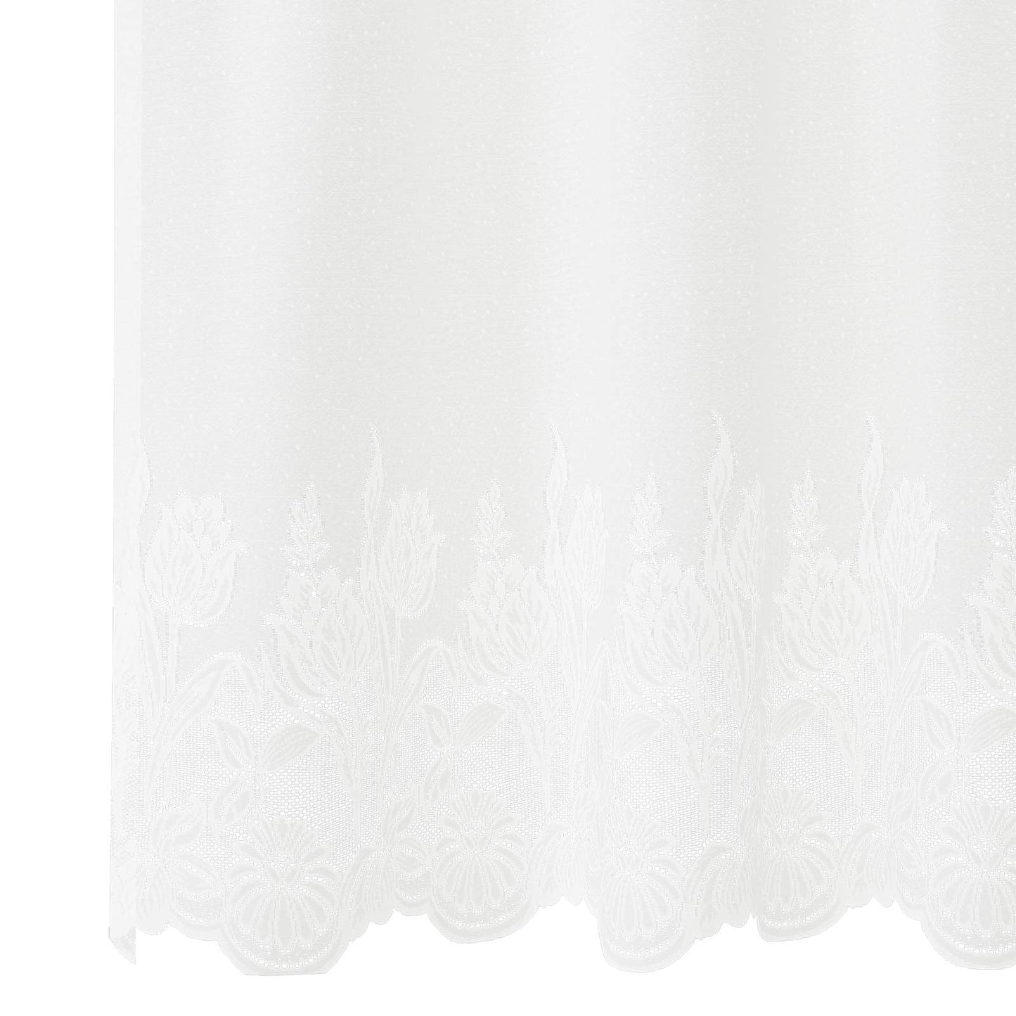Tenda in Pizzo con tende Bianco 300 x 500 cm Poliestere
