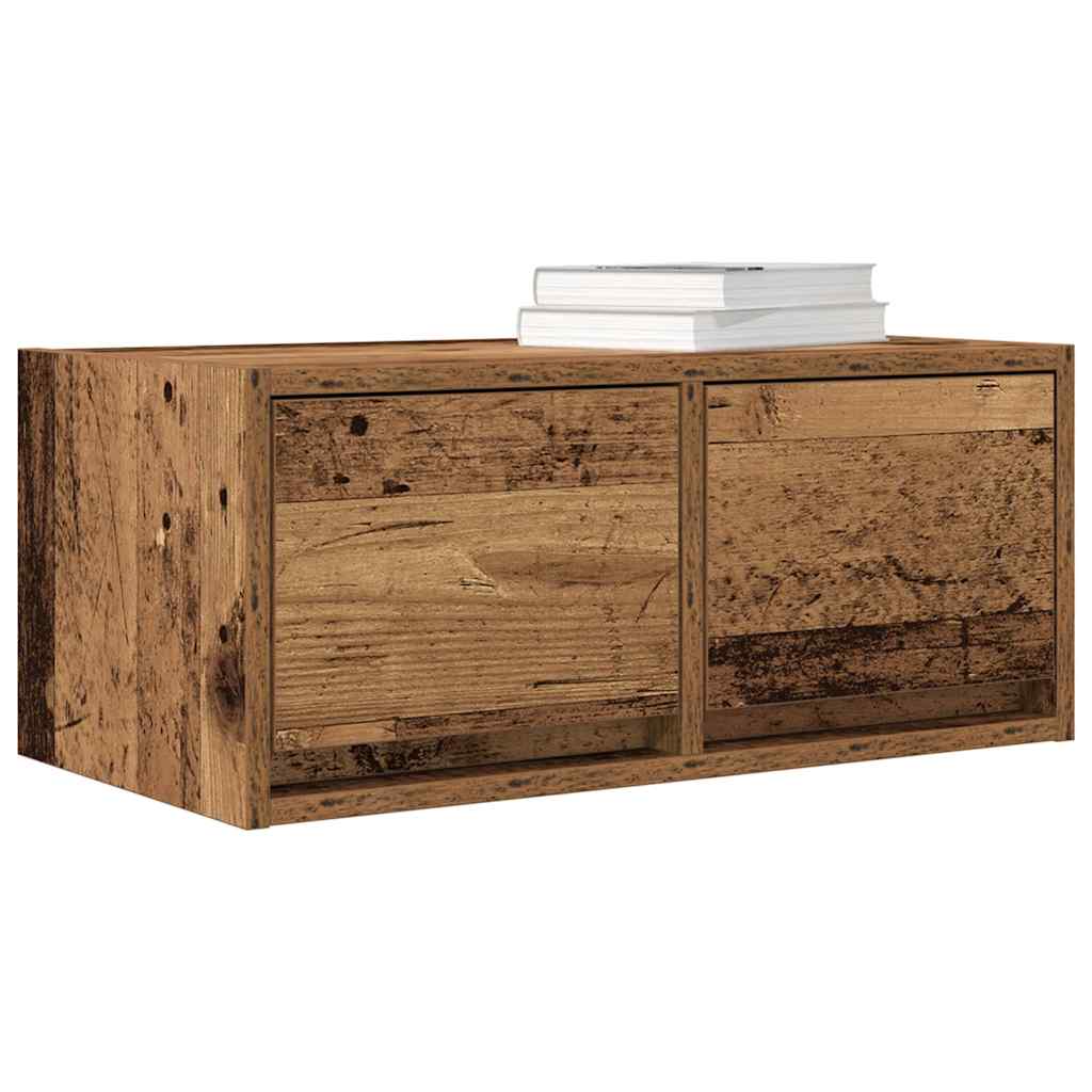 Mobili Porta TV 2 pz Legno Antico 60x31x25,5 cm in Truciolato