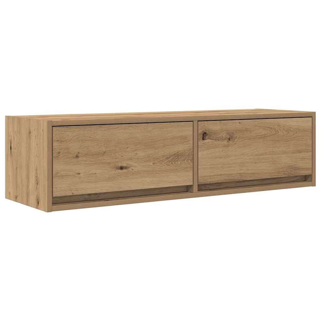 Mobile TV con cassetto rovere artigianale 100 x 31 x 25.5 cm