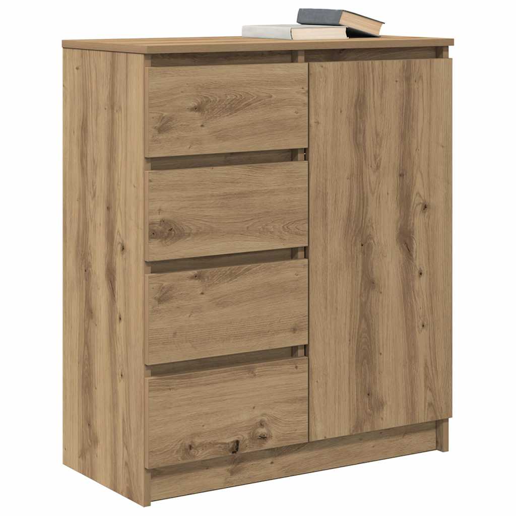 Credenza con Cassetti Rovere Artigianale 71x35x84 cm Truciolato