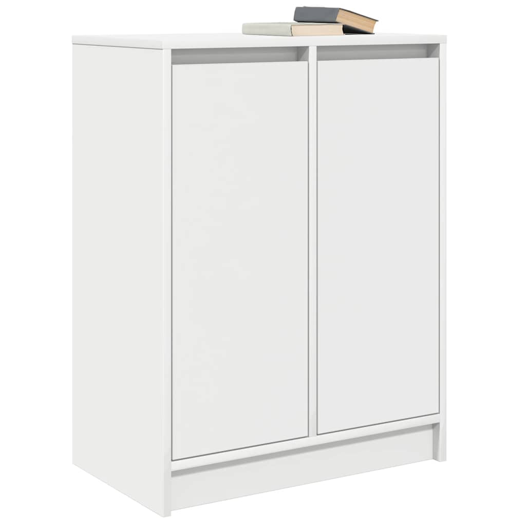Credenza Bianca 57x34x76 cm in Legno Multistrato
