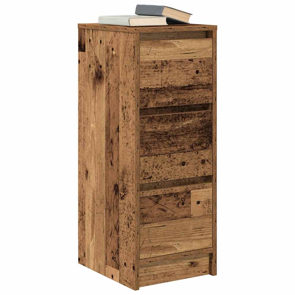 Credenza Legno Antico 29,5x34x76 cm in Legno Multistrato