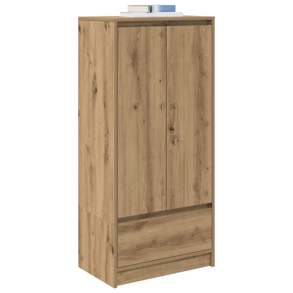Armadio con Cassetto Rovere Artigianale 55,5x34x119,5 cm