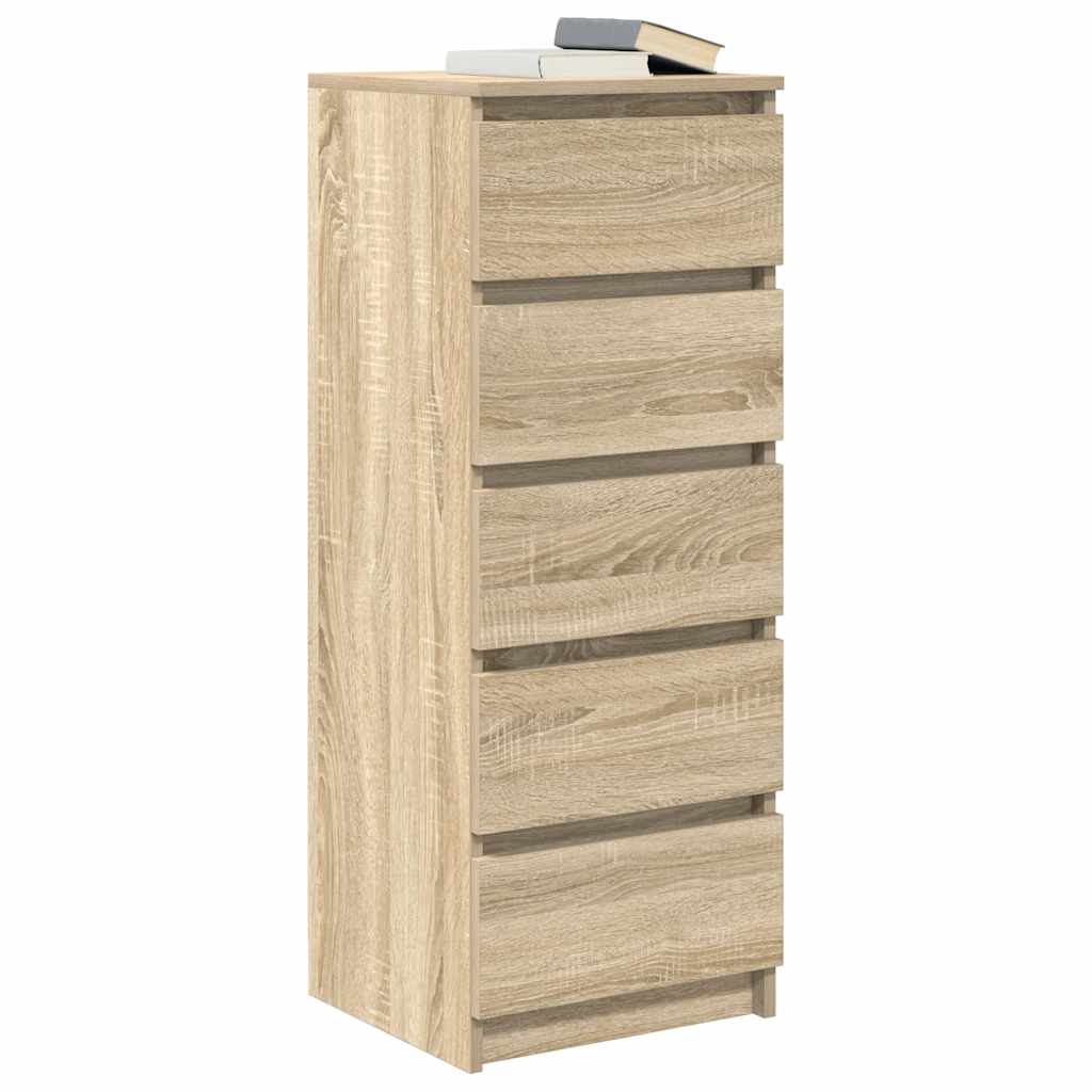 Credenza con Cassetti Rovere Sonoma 37,5x35x99 cm in Truciolato