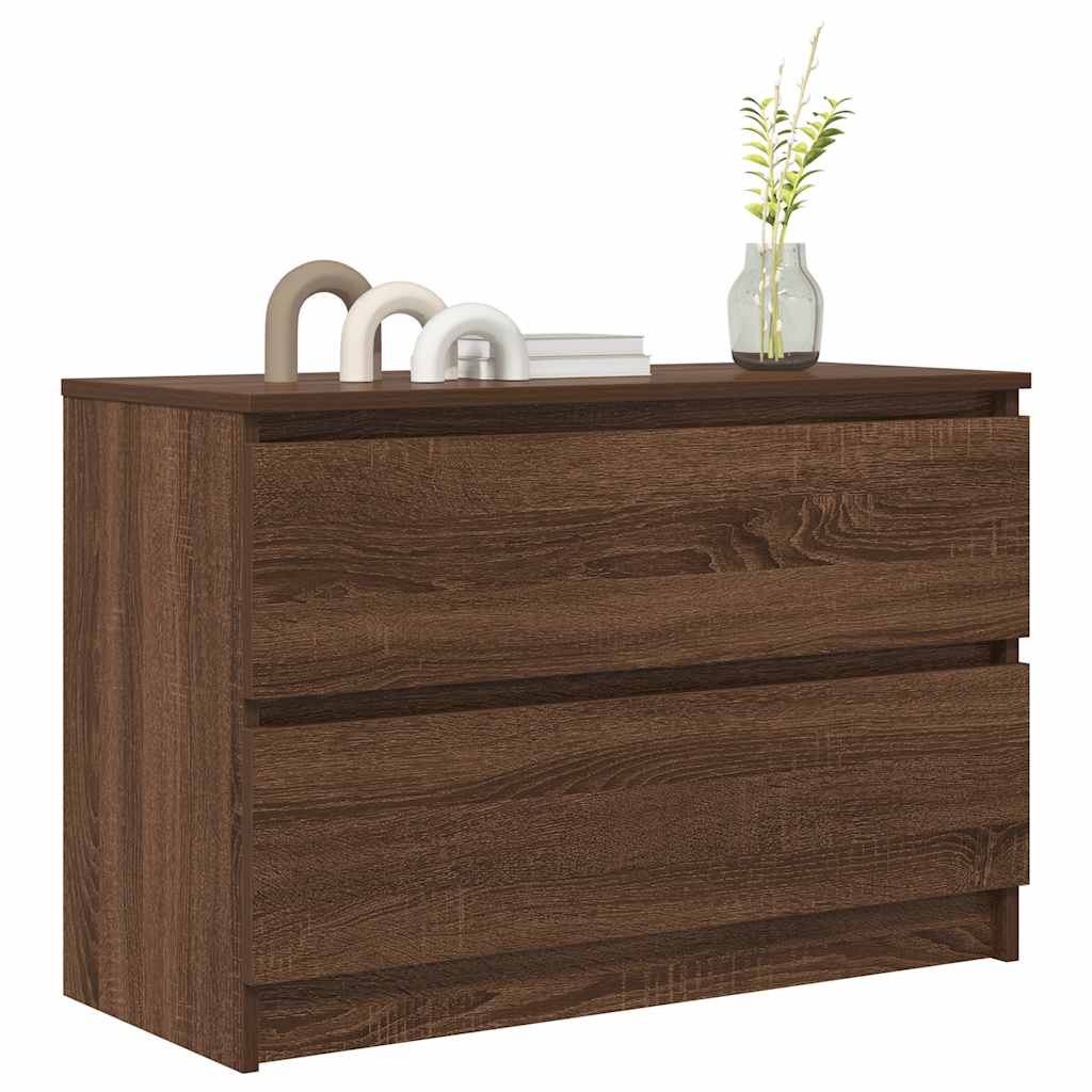 Mobile TV Rovere Marrone 80x35x54 cm in Legno Multistrato
