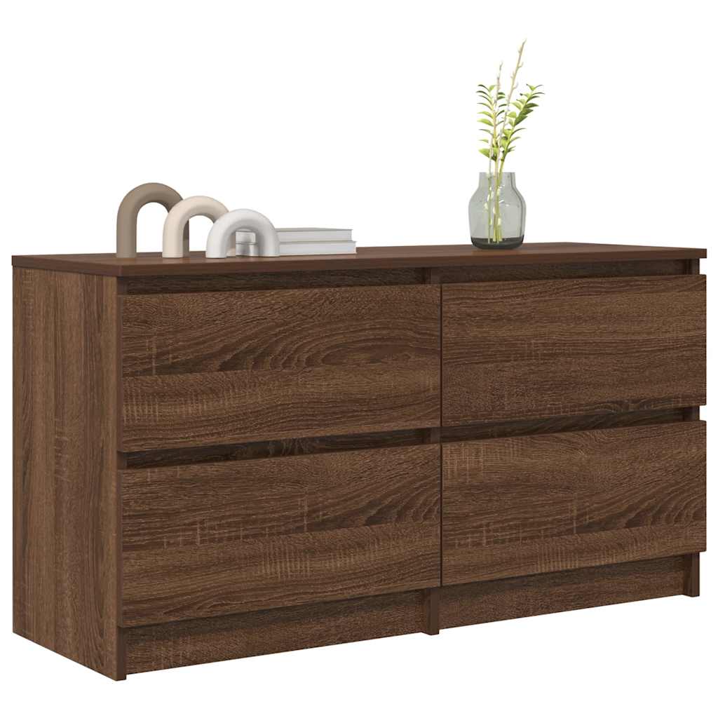 Mobile TV Rovere Marrone 100x35x54 cm in Legno Multistrato