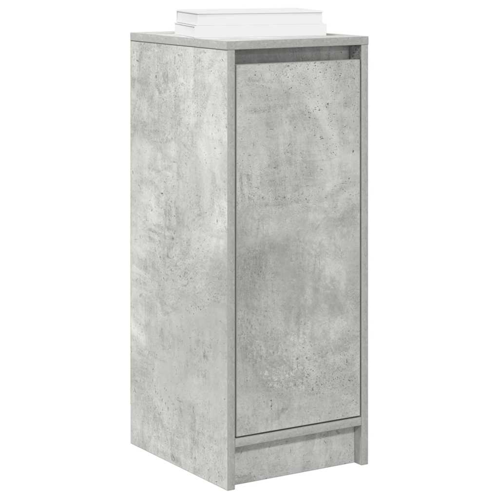 Scarpiera Grigio Cemento 29,5x34x76 cm in Legno Multistrato