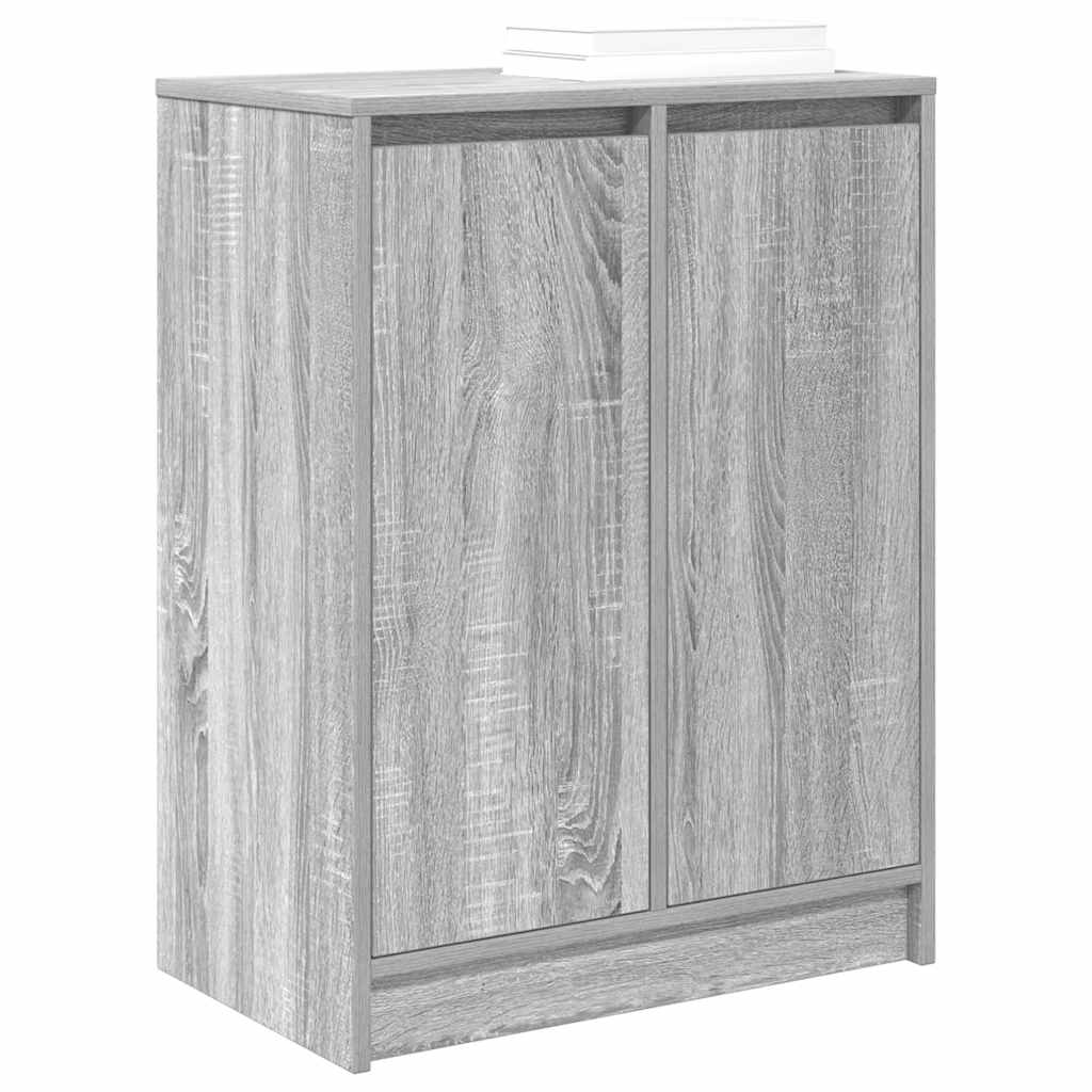Scarpiera Grigio Sonoma 57x34x76 cm in Legno Multistrato