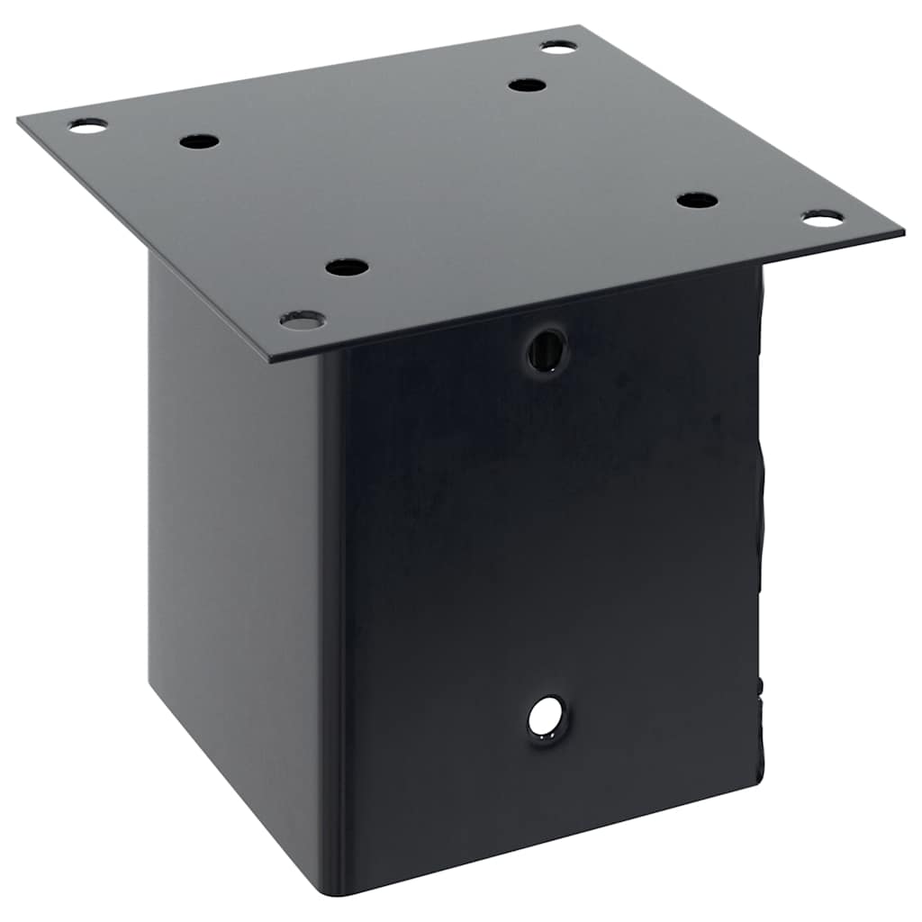 Basi Pali Quadrati 12 pz 121x121 mm Acciaio Verniciato Polvere