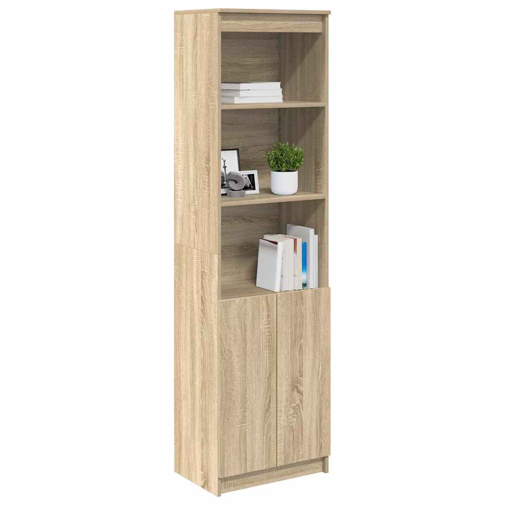 Credenza Rovere Sonoma 50x35x180 cm in Legno Multistrato