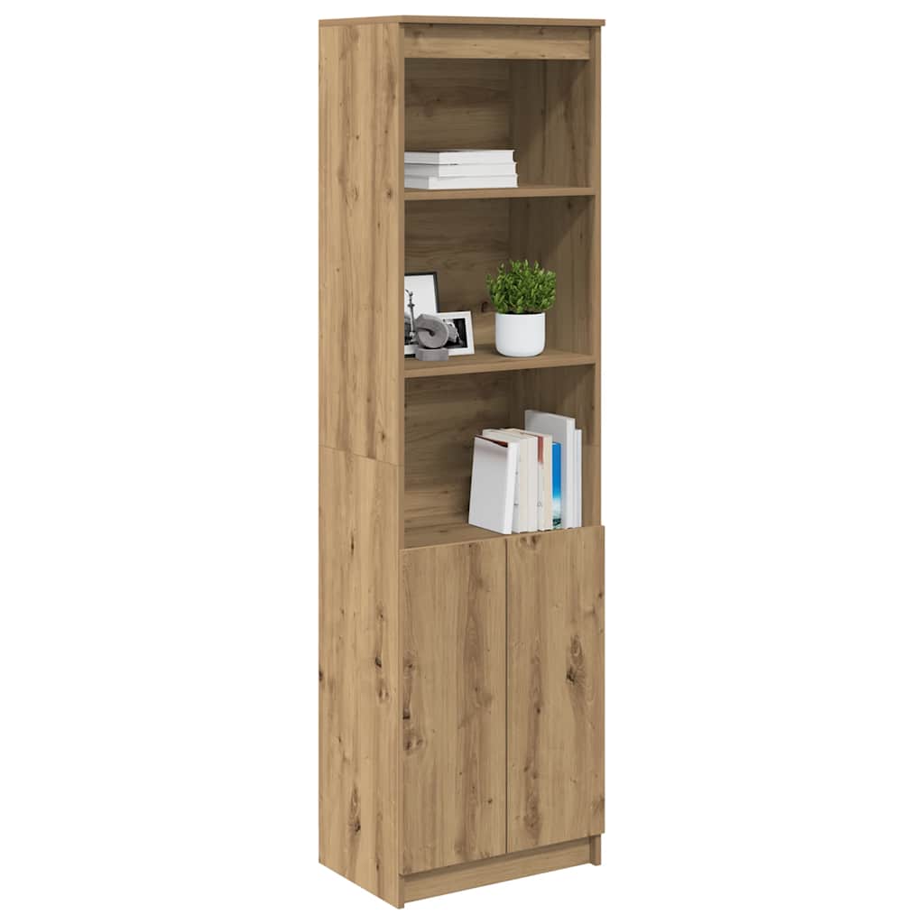 Credenza Rovere Artigianale 50x35x180 cm in Legno Multistrato