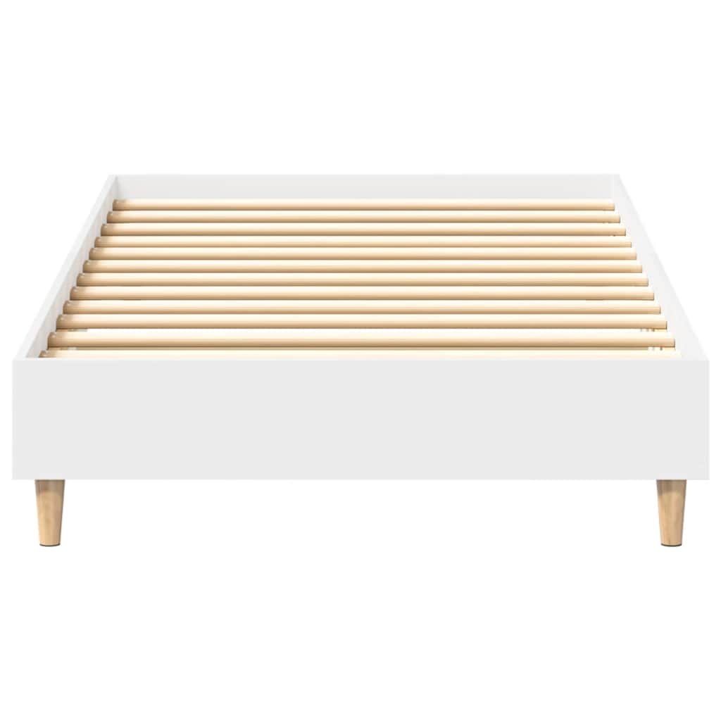 Giroletto senza Materasso Bianco 90x190 cm in Legno Multistrato