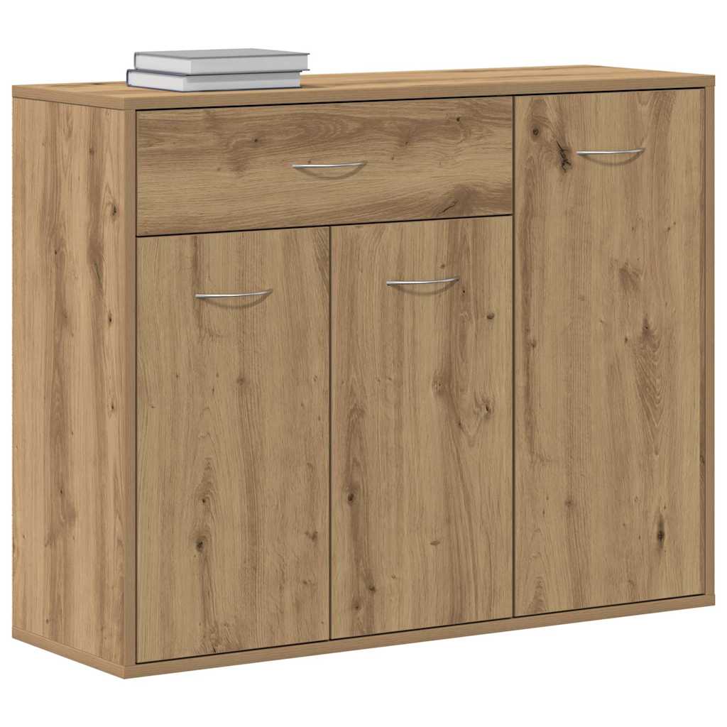 Credenza Rovere Artigianale 88x30x70 cm in Legno Multistrato